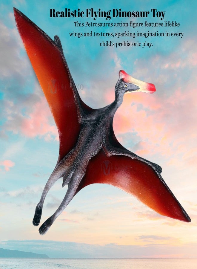 Mallexo مجموعة مجسمات ديناصورات ما قبل التاريخ من ماليكسو للأطفال من عمر 3 سنوات فما فوق | قطعتان من مجسمات ديناصورات بتروصور، حيوانات برية، مخلوقات الغابة، مجموعة لعب نموذجية للأولاد والبنات، هدية عيد ميلاد للأطفال، قطعة ديكور - Image 5